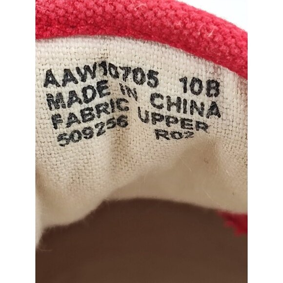 Ralph Lauren Men's Polo Sport Red Canvas Sneakers Size 10B US - Picture 8 of 9